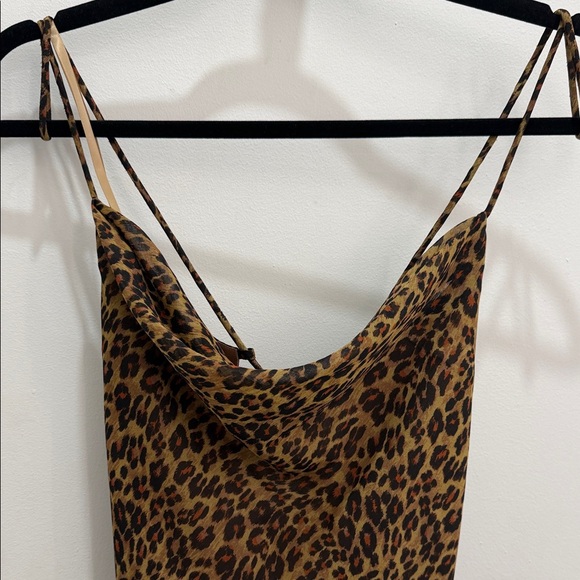 STAUD Leopard Print Slip Dress - Picture 2 of 6